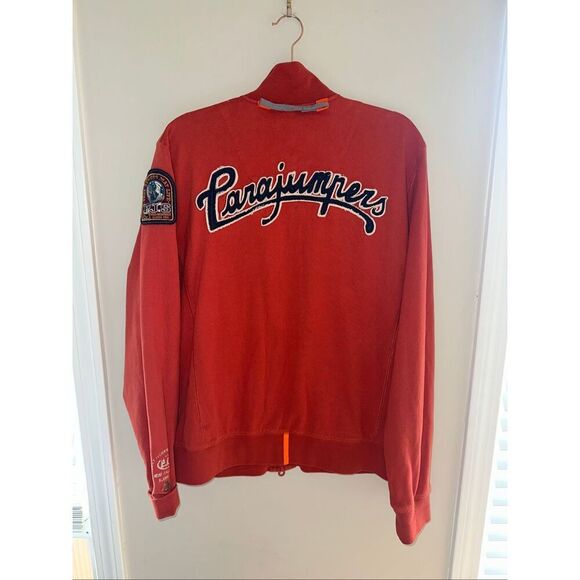 Parajumpers PJS Patch Full Zip Sweatshirt Orange XL - Picture 5 of 6